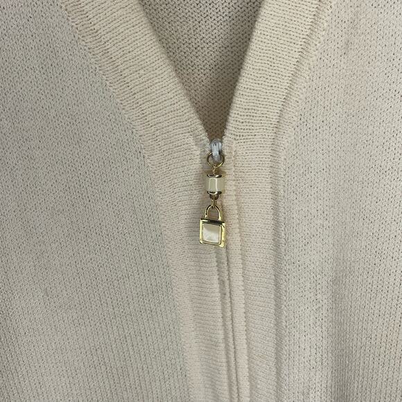 St. John Basics Zip Up Sweater - Picture 5 of 7